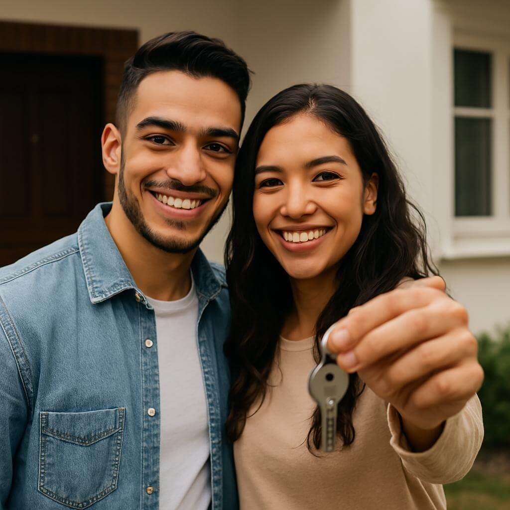 Hipoteca para inmigrantes en Córdoba sin residencia permanente Pareja inmigrante firmando hipoteca 100% en Córdoba