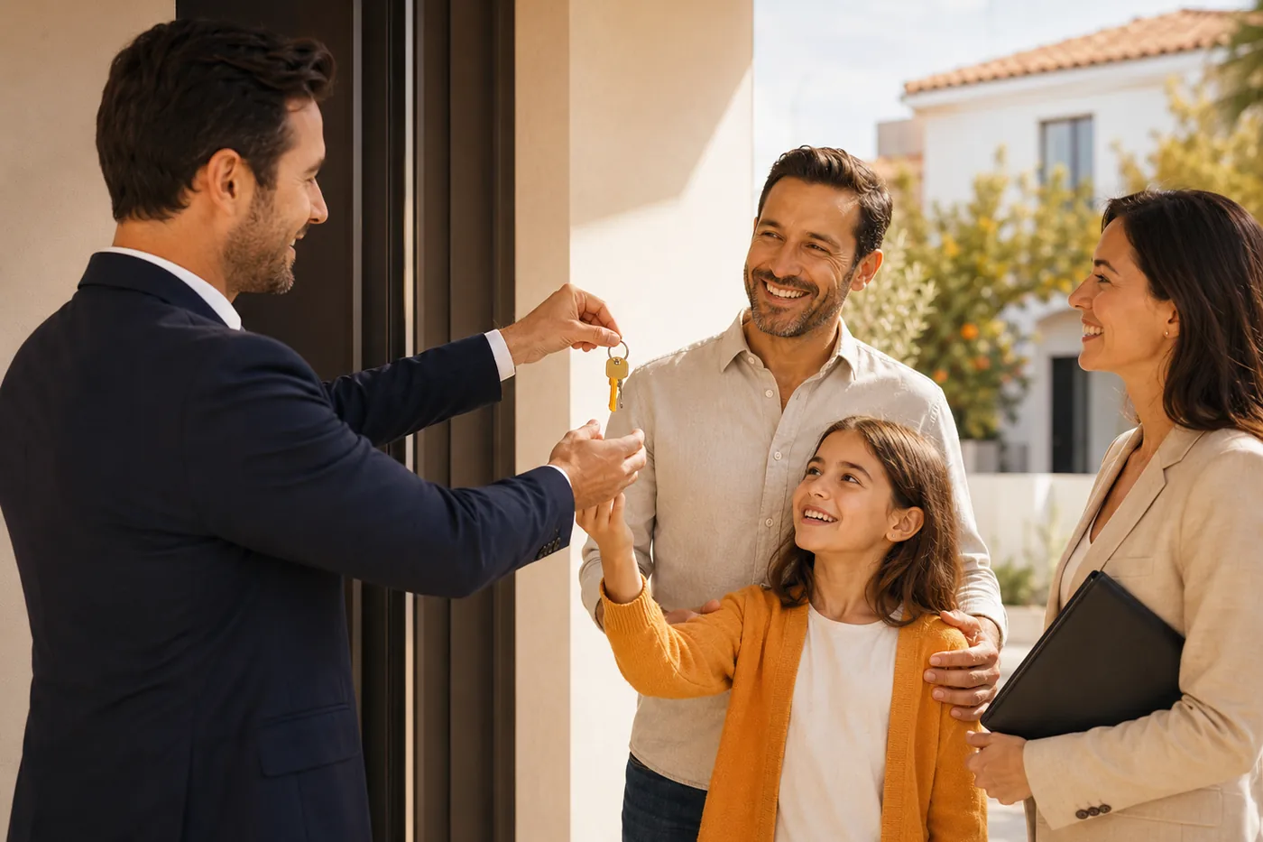 Decisión informada antes de entregar una señal por una vivienda.